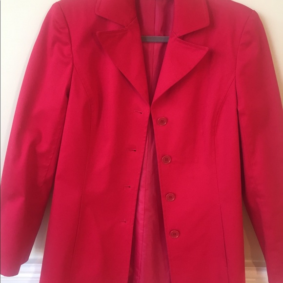 Caslon Red Spring 3/4 Length Jacket - Picture 6 of 7